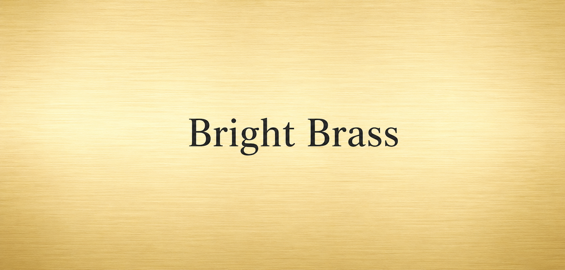 Bright Brass Finish